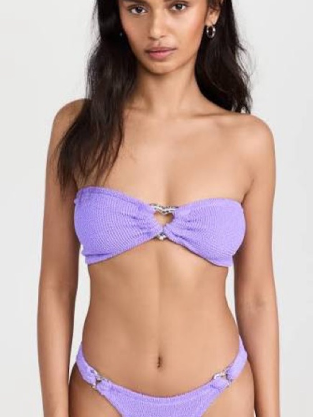 Hunza G Lilac Bandeau Nicole Bikini- Like New